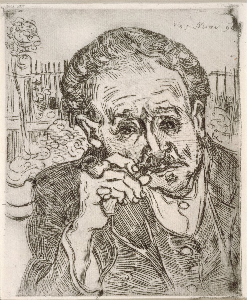 Portret doktora Gacheta (Auvers-sur-Oise) autorstwa Vincent van Gogh