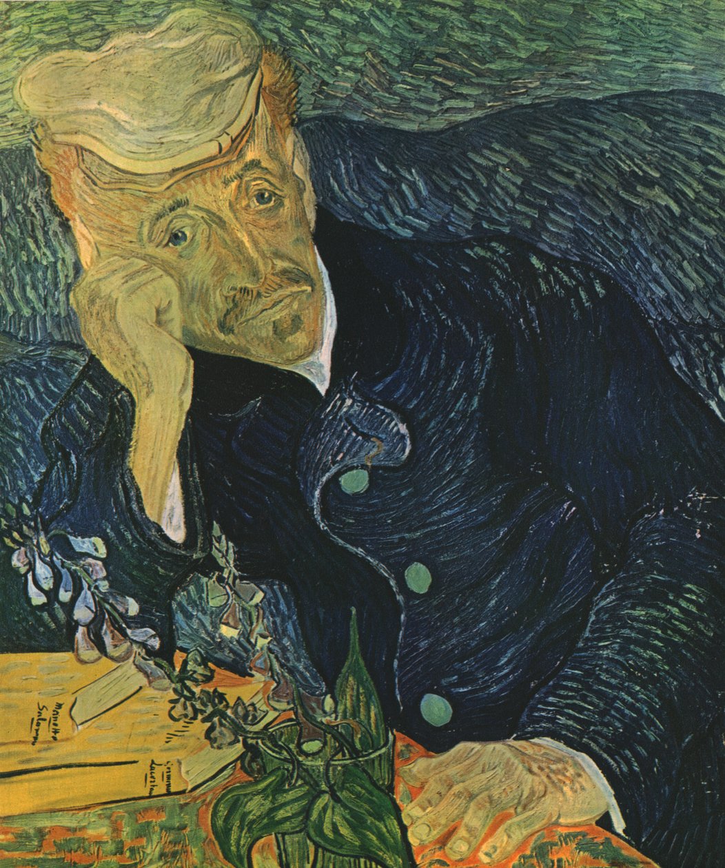 Portret dr Paula Gacheta, czerwiec 1890, 1947. autorstwa Vincent van Gogh