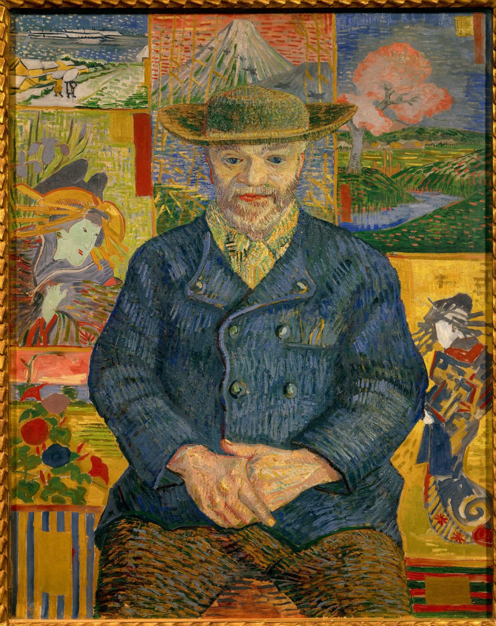 Portret ojca Tanguy Obraz Vincenta Van Gogha (1853-1890) 1887 Nd. 0,92x0,73 m Paryż, musee Rodin - Portret ojca Tanguy (Julien Tanguy autorstwa Vincent van Gogh
