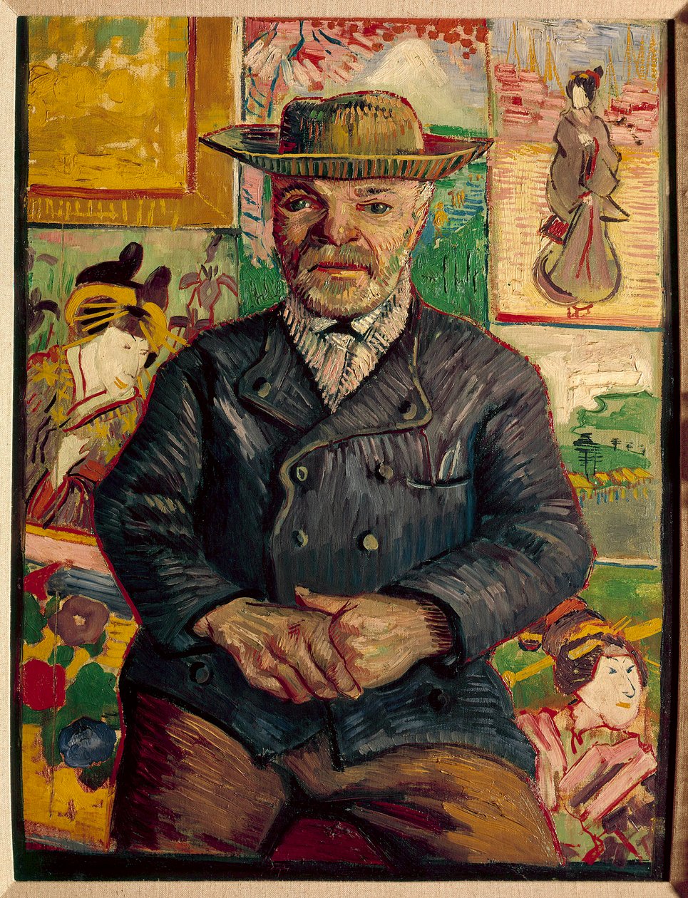 Portret ojca Tanguy Obraz Vincenta Van Gogha (1853-1890) XIX-wieczna kolekcja Niarchos - Portret ojca Tanguy (Julien Tanguy autorstwa Vincent van Gogh