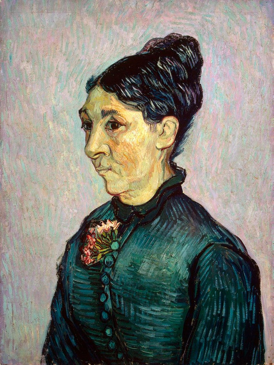Portret Madame Jeanne Lafuye Trabuc, 1889. autorstwa Vincent van Gogh
