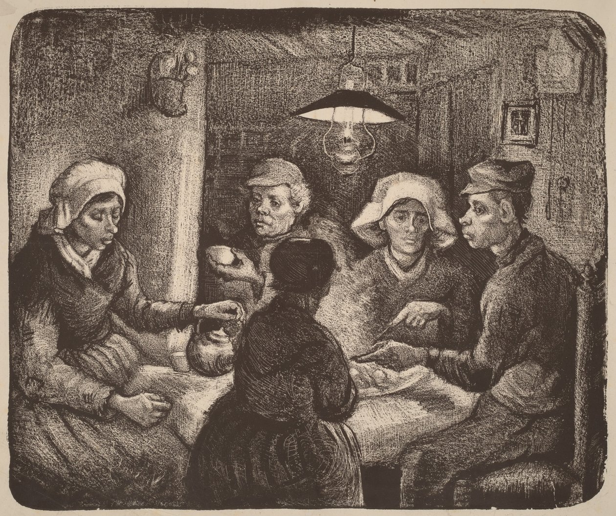 Miłośnicy ziemniaków autorstwa Vincent van Gogh