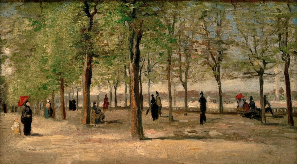 Promenada w Ogrodzie Luksemburskim autorstwa Vincent van Gogh