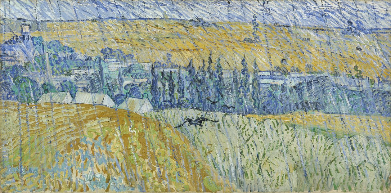 „Deszcz: Auvers”, 1890 autorstwa Vincent van Gogh