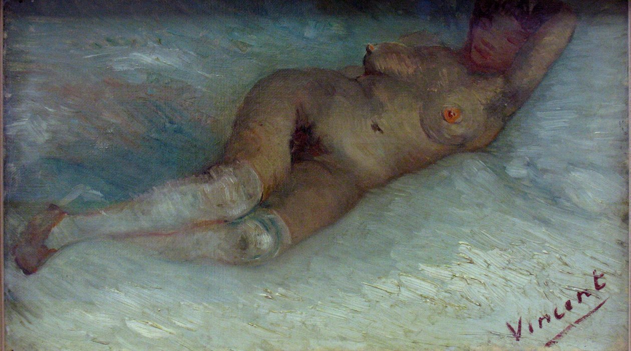 Nago w pozycji leżącej autorstwa Vincent van Gogh