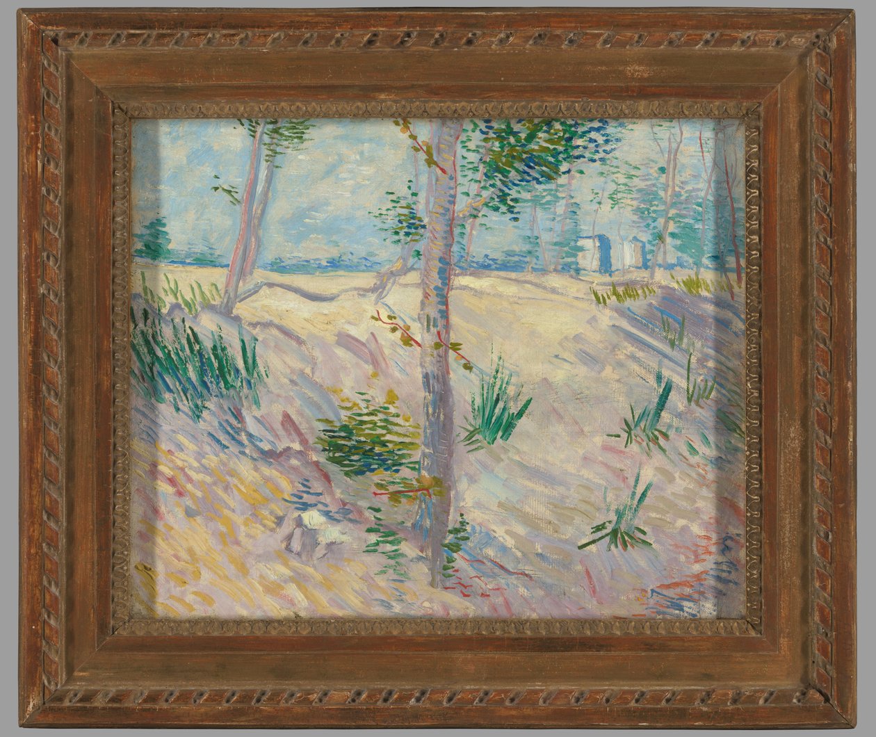 Brzeg rzeki z drzewami autorstwa Vincent van Gogh