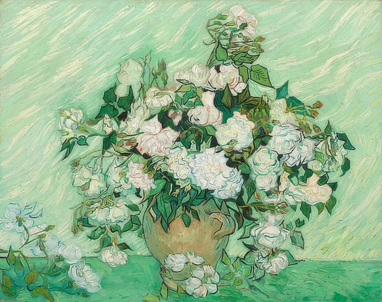 Rosen. 1890 autorstwa Vincent van Gogh