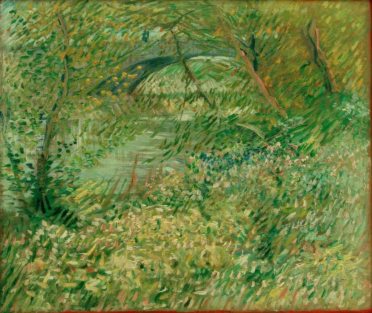 Brzegi Sekwany wiosną przy Pont de Clichy autorstwa Vincent van Gogh