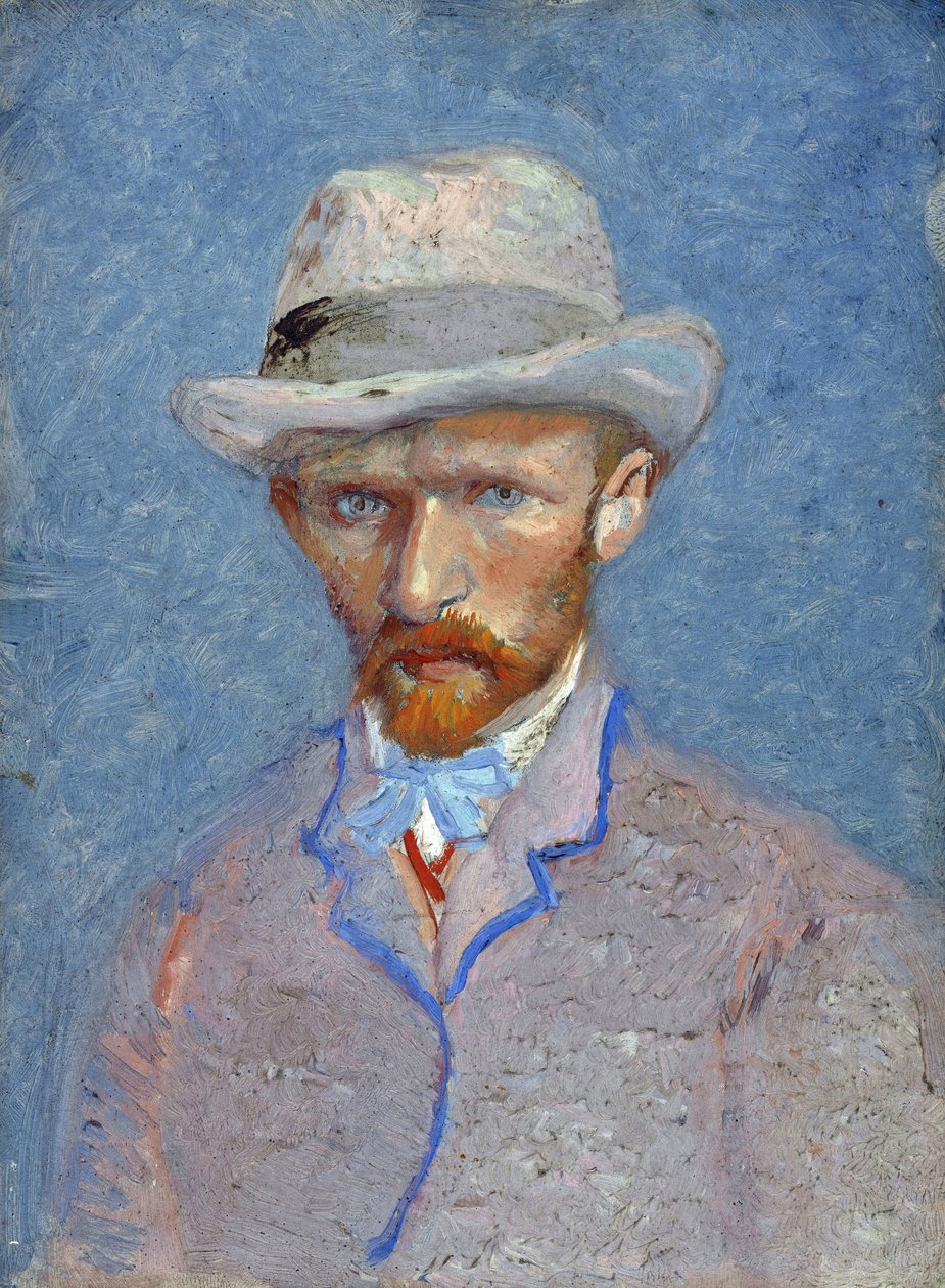 Autoportret autorstwa Gogha, Vincenta, van (1853-1890). Olej na tekturze, format : 19x14,1 autorstwa Vincent van Gogh