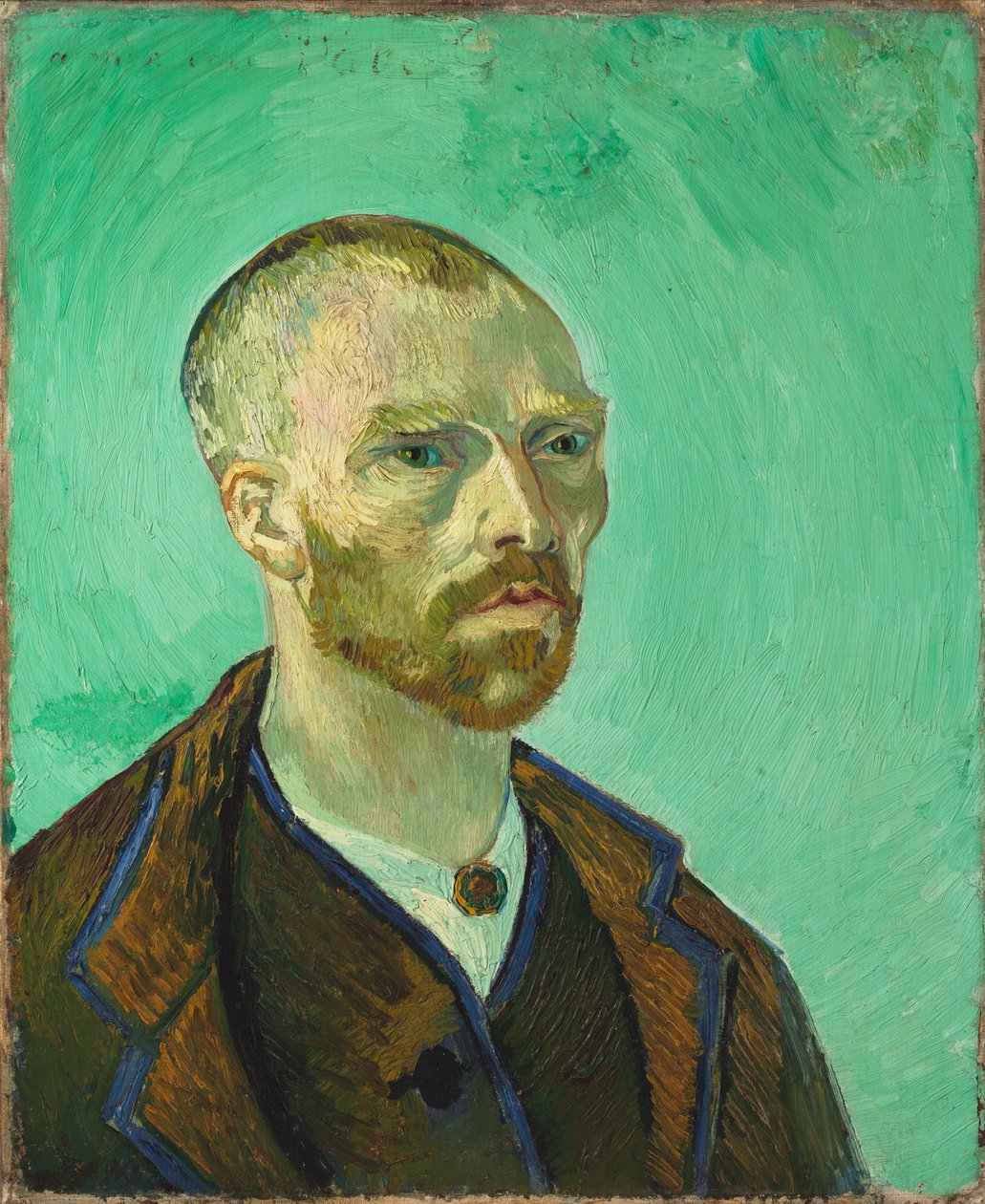Autoportret, dedykowany Paulowi Gauguinowi autorstwa Vincent van Gogh