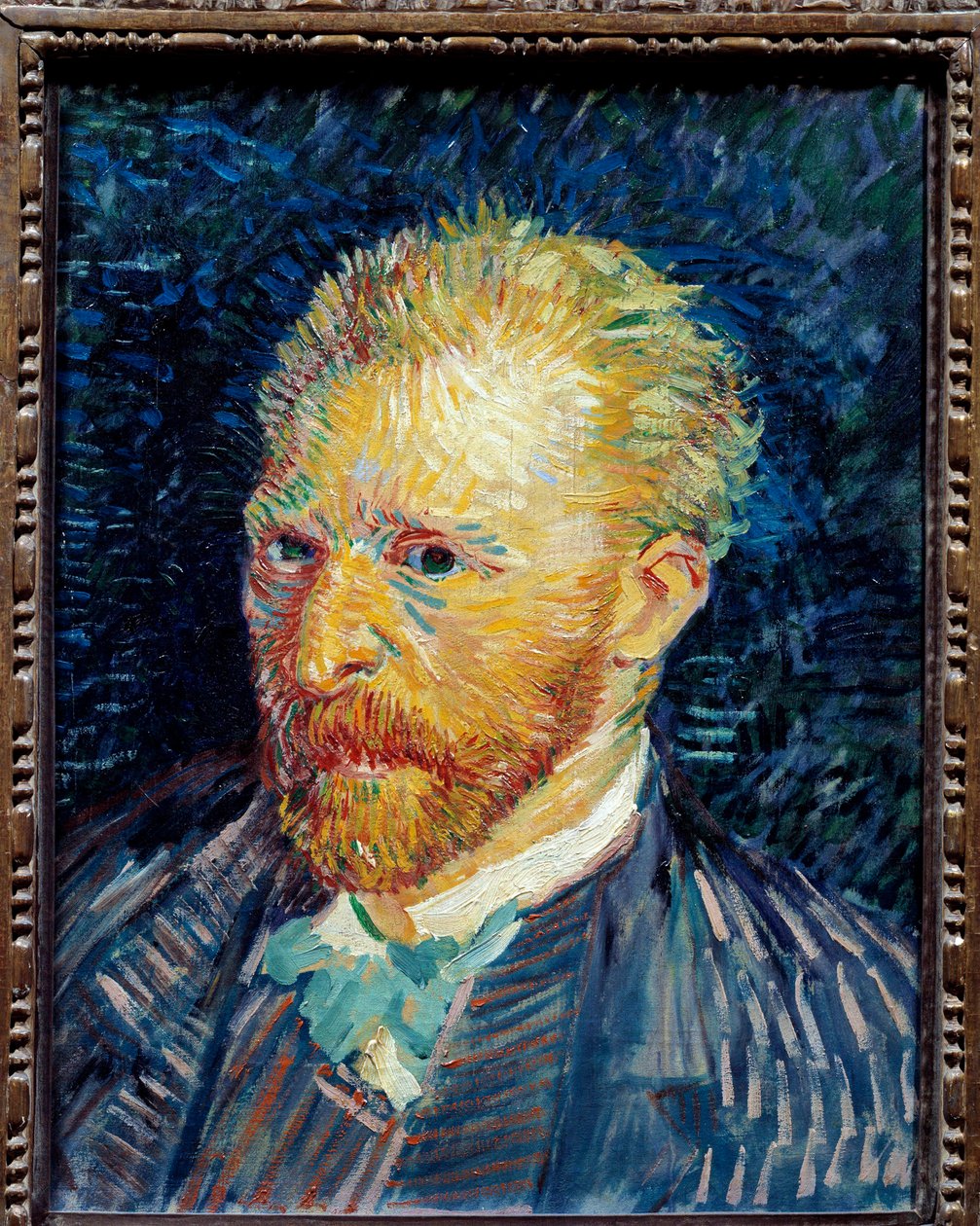 Obraz autoportretowy Vincenta van Gogha (1853-1890) 1887 Nd. 0,44x0,35 m Paryż, musee d