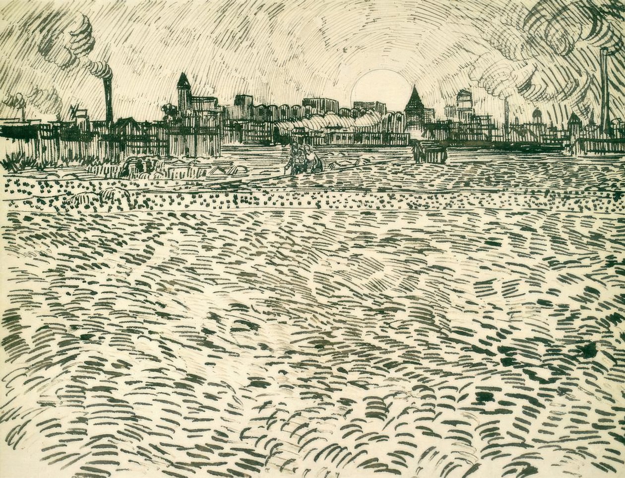 Letni wieczór w Arles autorstwa Vincent van Gogh