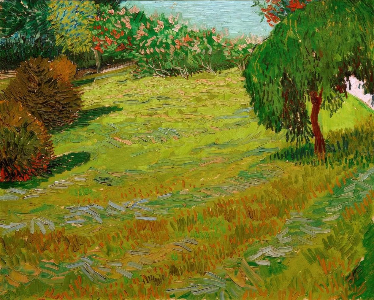 Słoneczna łąka: park na autorstwa Vincent van Gogh