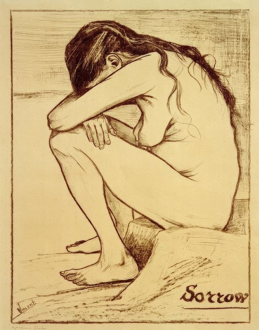 Smutek autorstwa Vincent van Gogh