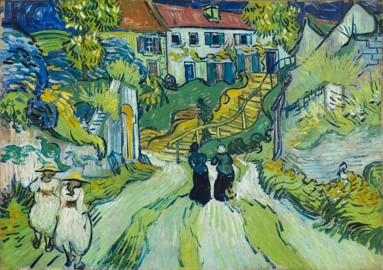 Schody w Auvers autorstwa Vincent van Gogh
