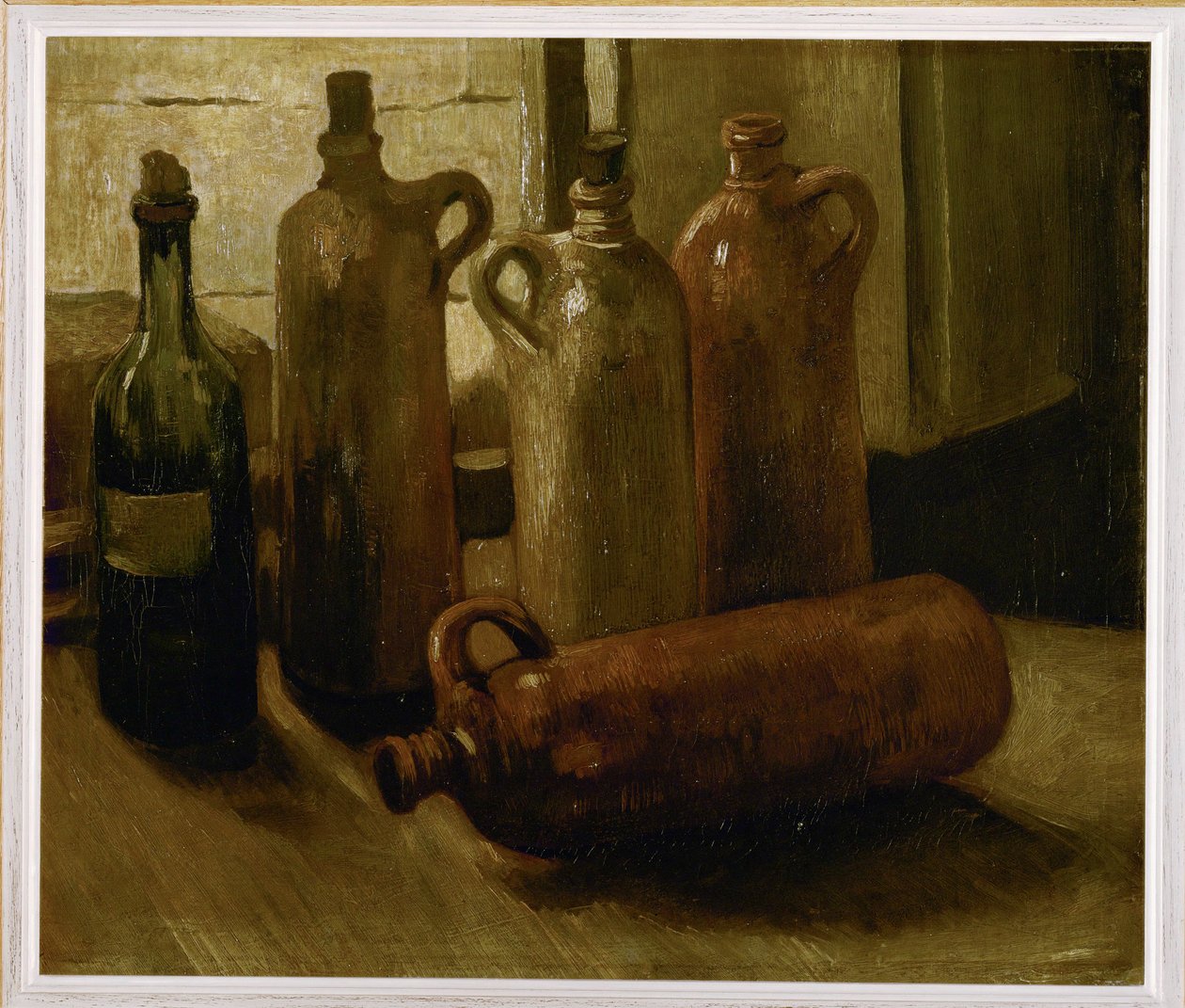 Martwa natura z pięcioma butelkami ... (olej na płótnie) autorstwa Vincent van Gogh