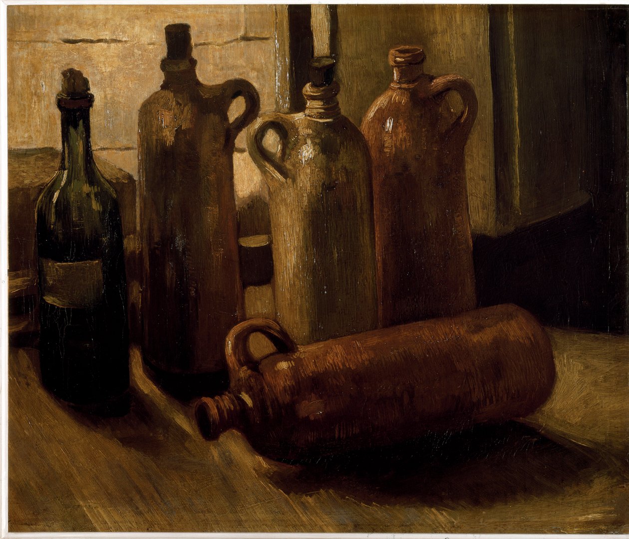 Martwa natura. Butelki (olej na płótnie) autorstwa Vincent van Gogh