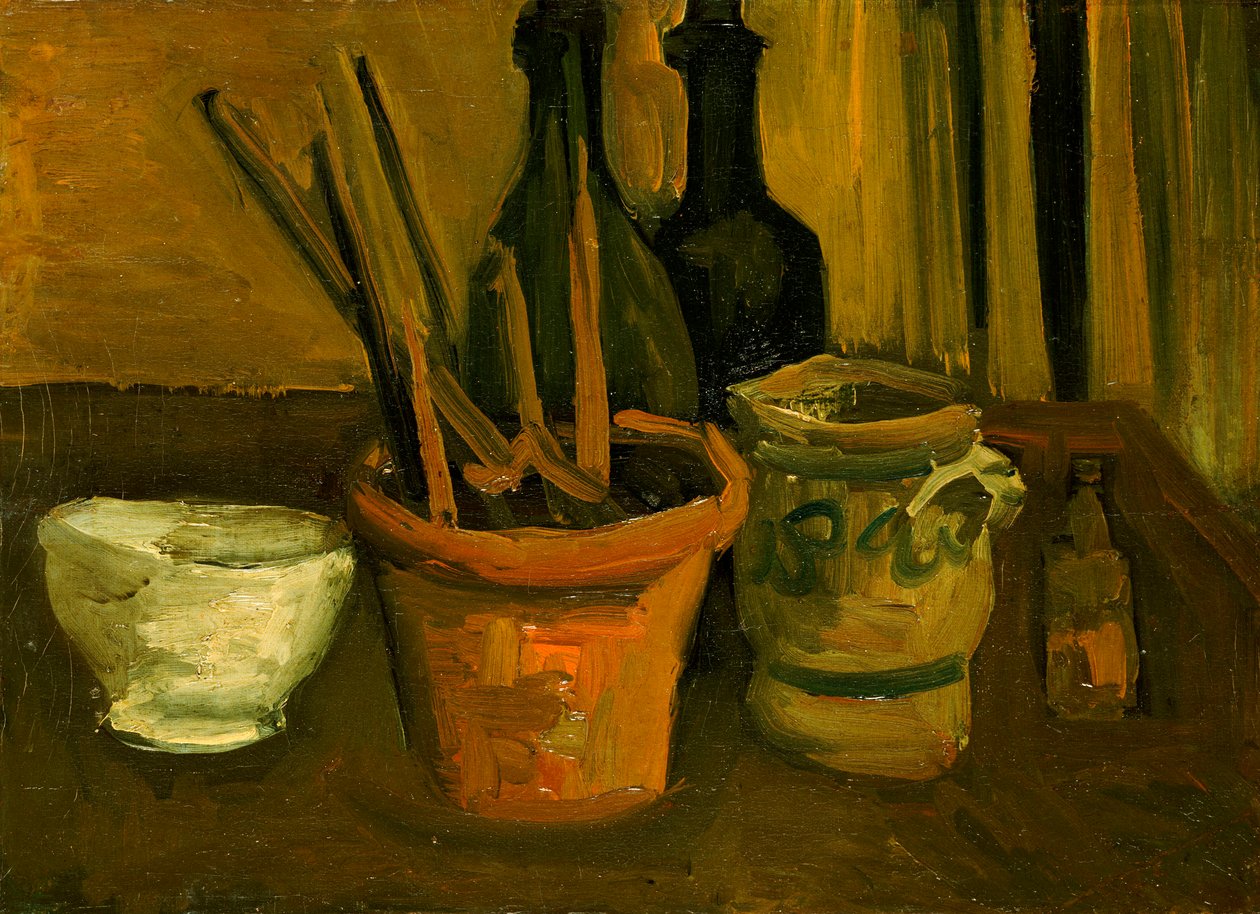Martwa natura pędzli w doniczce autorstwa Vincent van Gogh