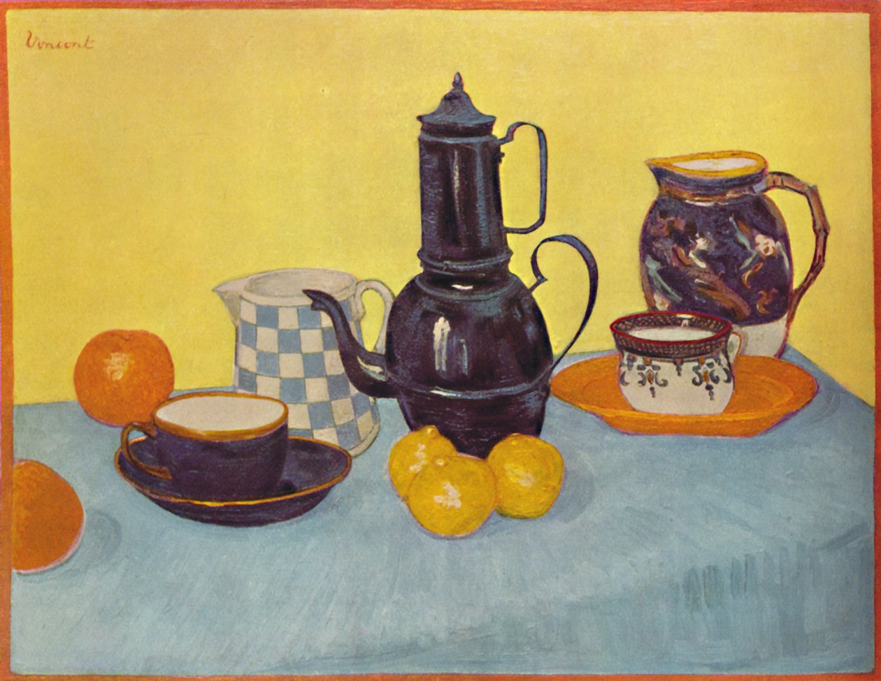 Martwa natura z dzbankiem do kawy, 1888, 1937. autorstwa Vincent van Gogh