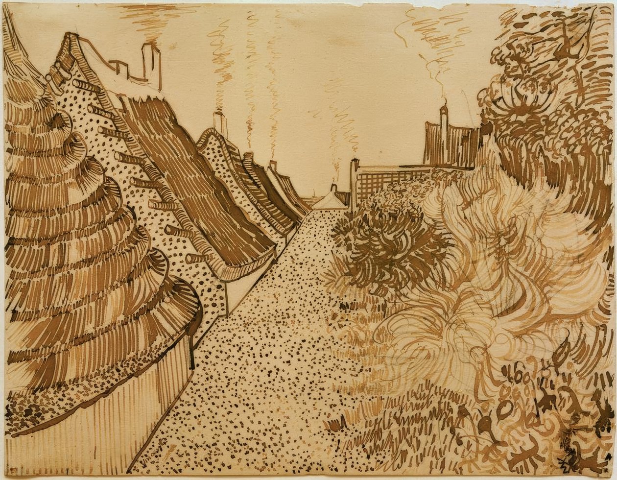 Straße w Saintes-Maries-de-la-Mer autorstwa Vincent van Gogh