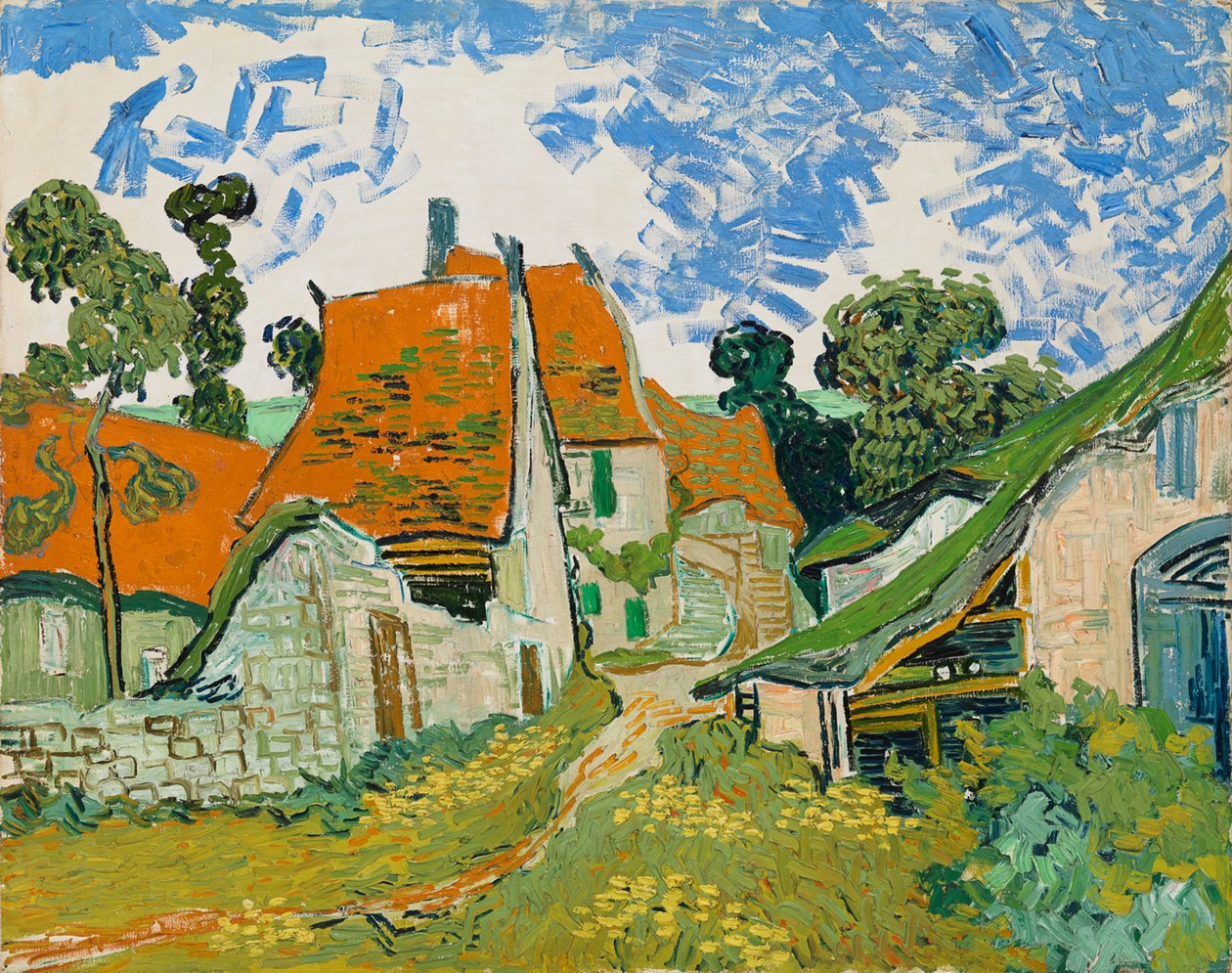 Ulica w Auvers-sur-Oise autorstwa Vincent van Gogh