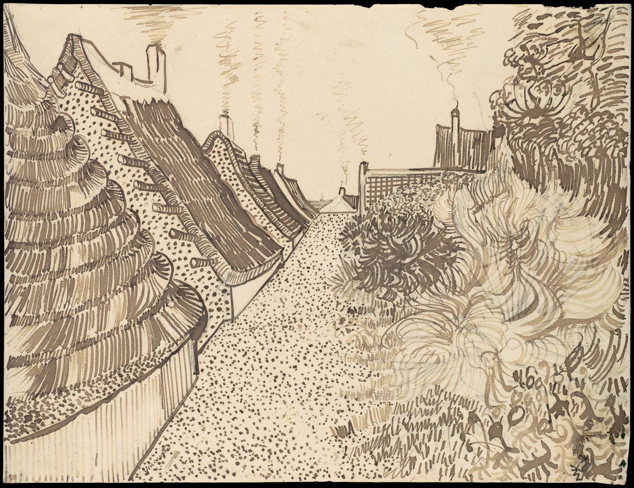 Ulica w Saintes-Maries-de-la-Mer autorstwa Vincent van Gogh