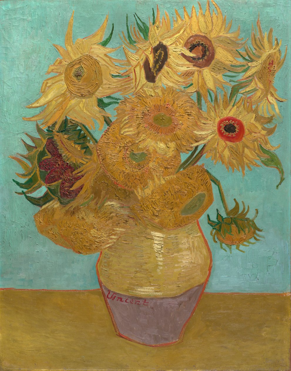 Słoneczniki / Wazon z dwunastoma słonecznikami autorstwa Vincent van Gogh