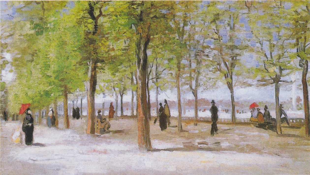 Taras w Ogrodach Luksemburskich autorstwa Vincent van Gogh