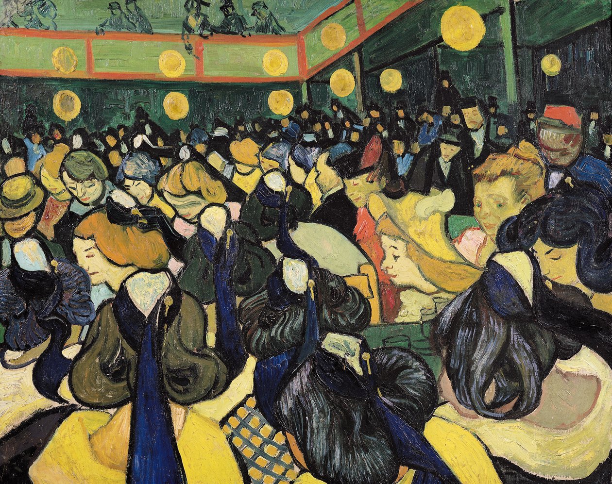 Sala Tańca w Arles, 1888 autorstwa Vincent van Gogh