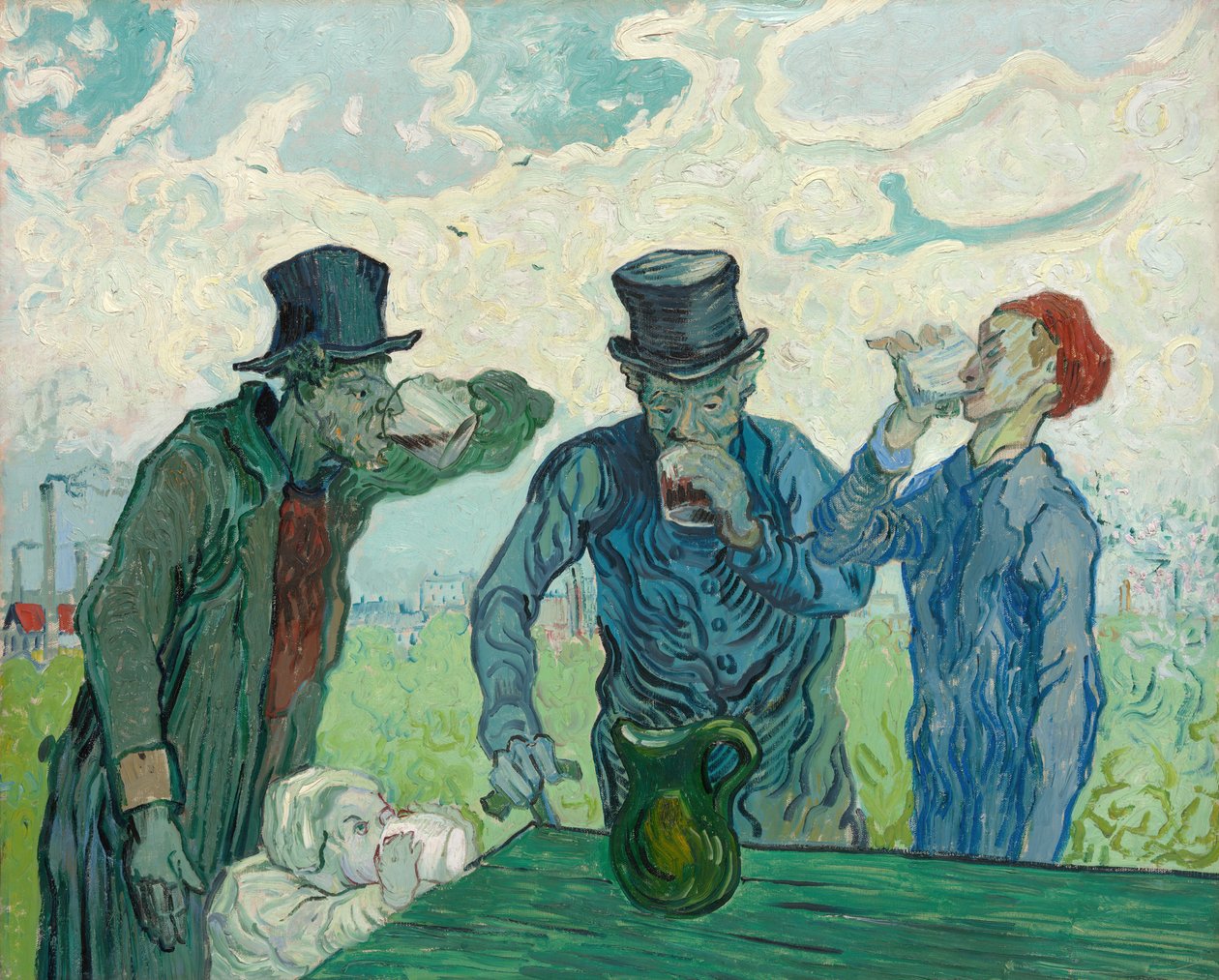 Pijący, 1890. autorstwa Vincent van Gogh