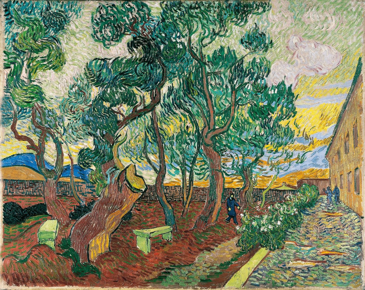 Ogród szpitala Saint-Paul autorstwa Vincent van Gogh