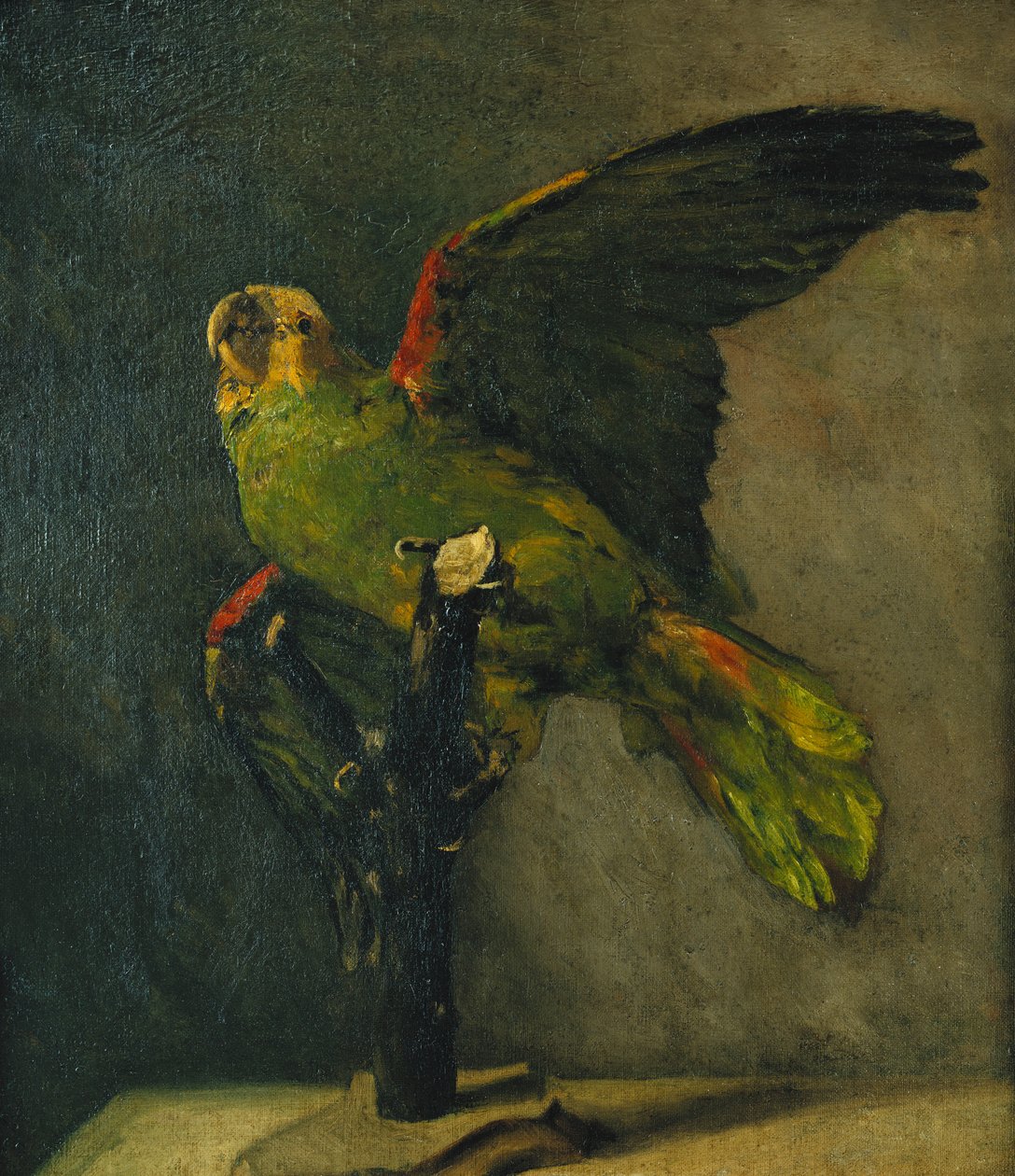 Zielona papuga; Zielona papuga, 1885 autorstwa Vincent van Gogh