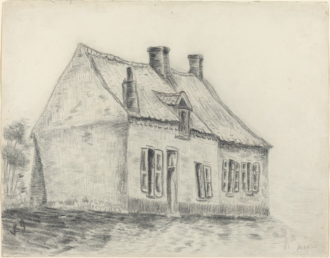 Dom Magrota, Cuesmes autorstwa Vincent van Gogh