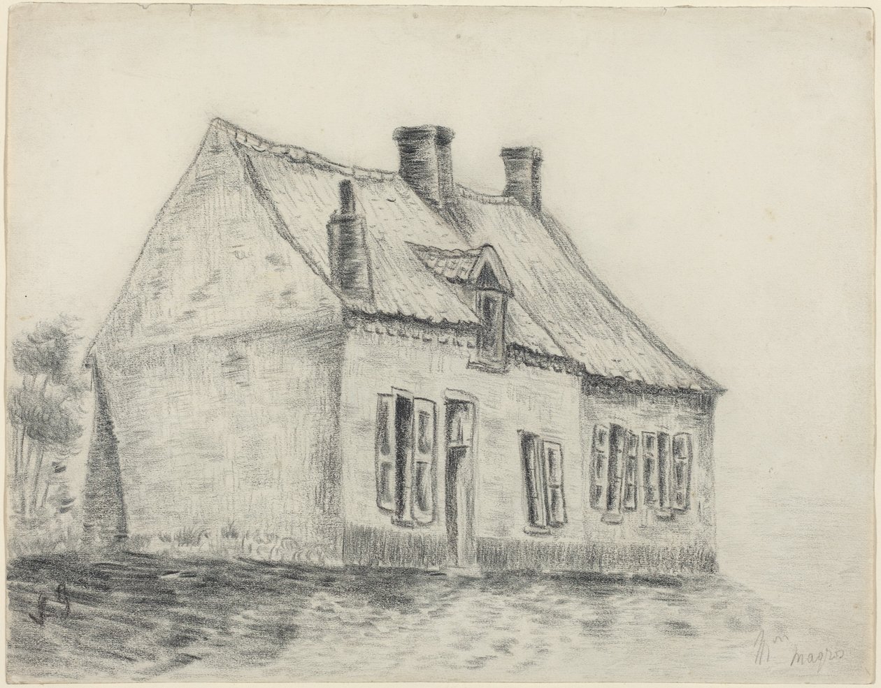 Dom Magrotów, Cuesmes autorstwa Vincent van Gogh