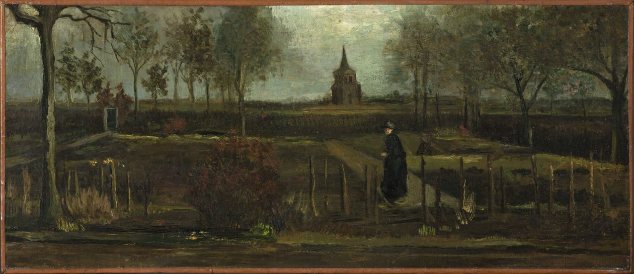 Ogród plebański w Nuenen wiosną autorstwa Vincent van Gogh