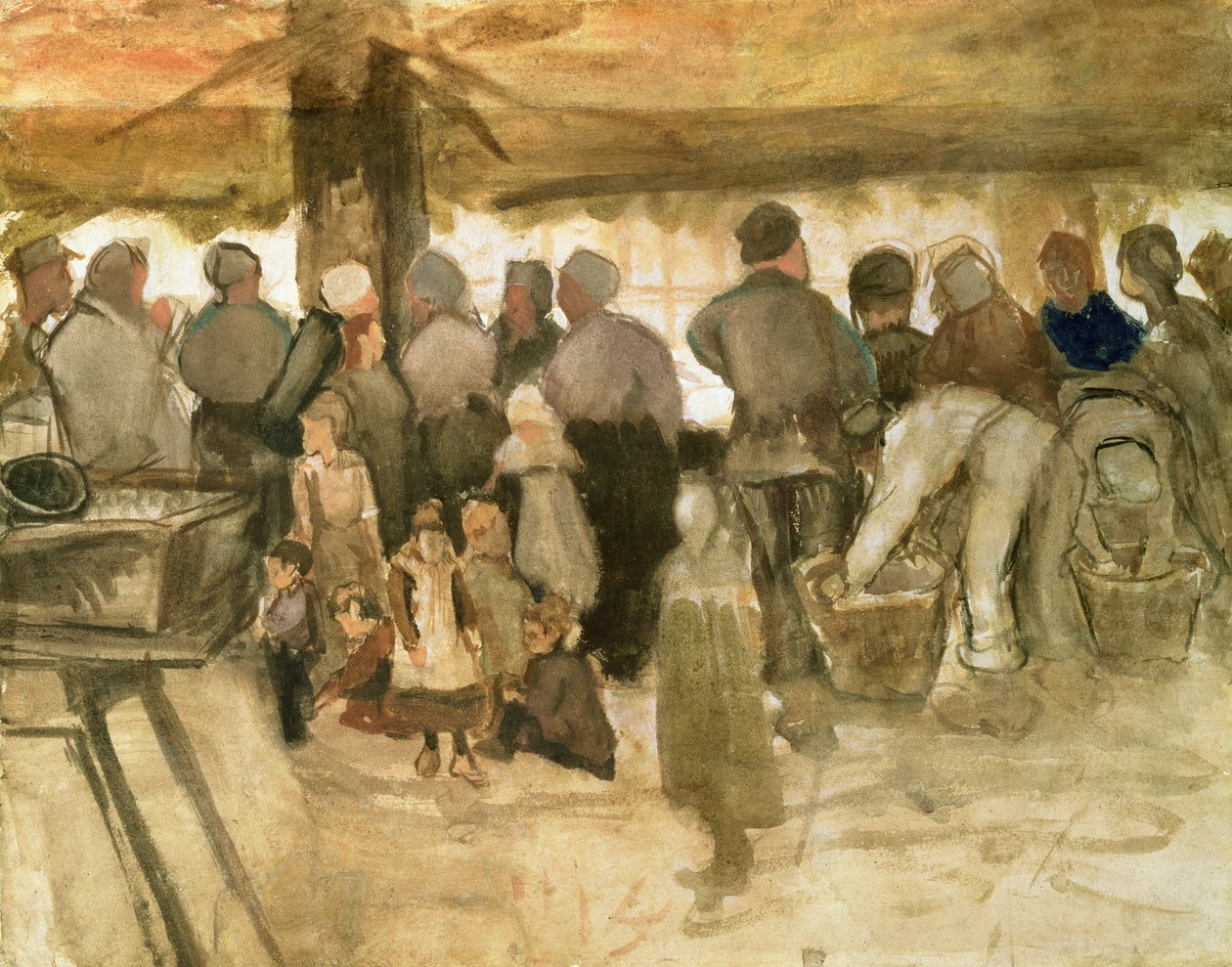 Targ Ziemniaczany, 1882 autorstwa Vincent van Gogh