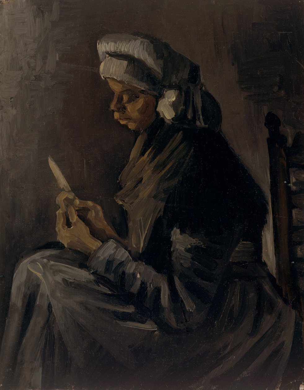 Obieraczka do ziemniaków, 1885 autorstwa Vincent van Gogh