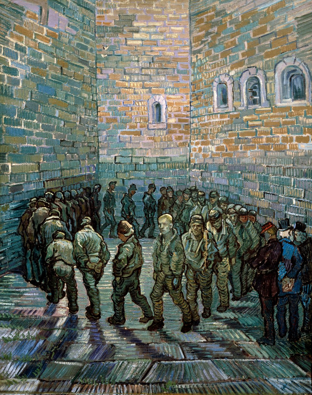 Dziedziniec Więzienny, 1890 r. autorstwa Vincent van Gogh