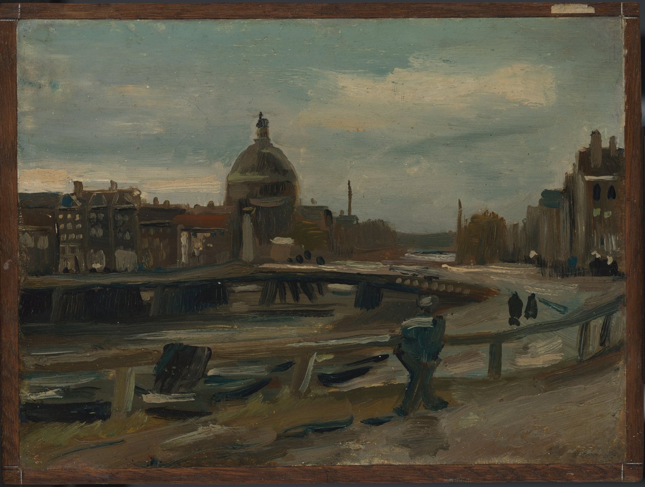 Singel w pobliżu kościoła luterańskiego w Amsterdamie autorstwa Vincent van Gogh
