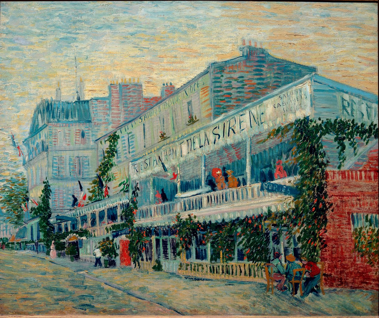 Restauracja Sirene w Asnieres (olej na płótnie) autorstwa Vincent van Gogh