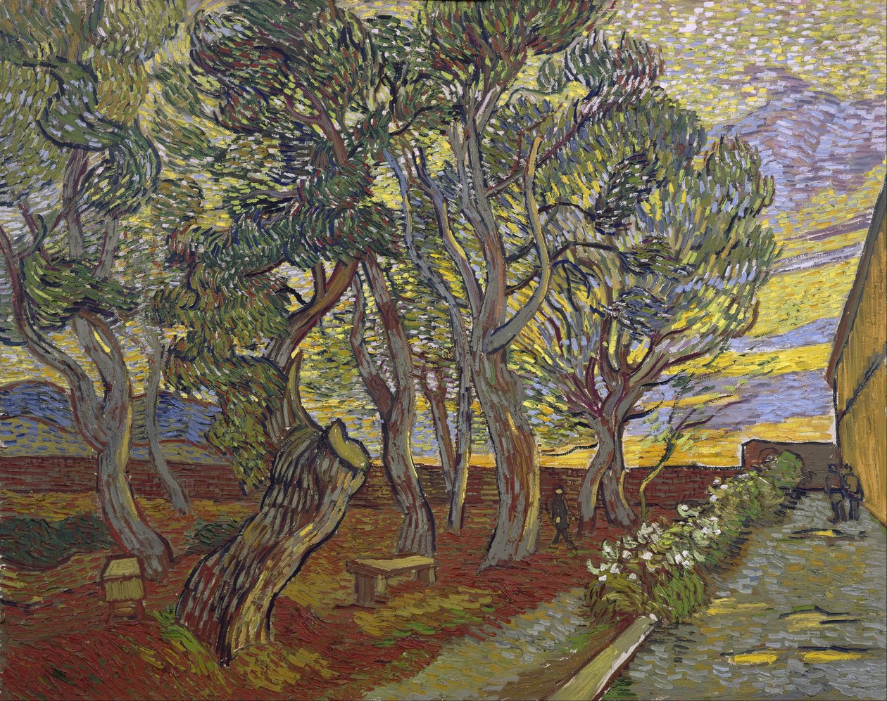 Ogród szpitala Saint-Paul autorstwa Vincent van Gogh