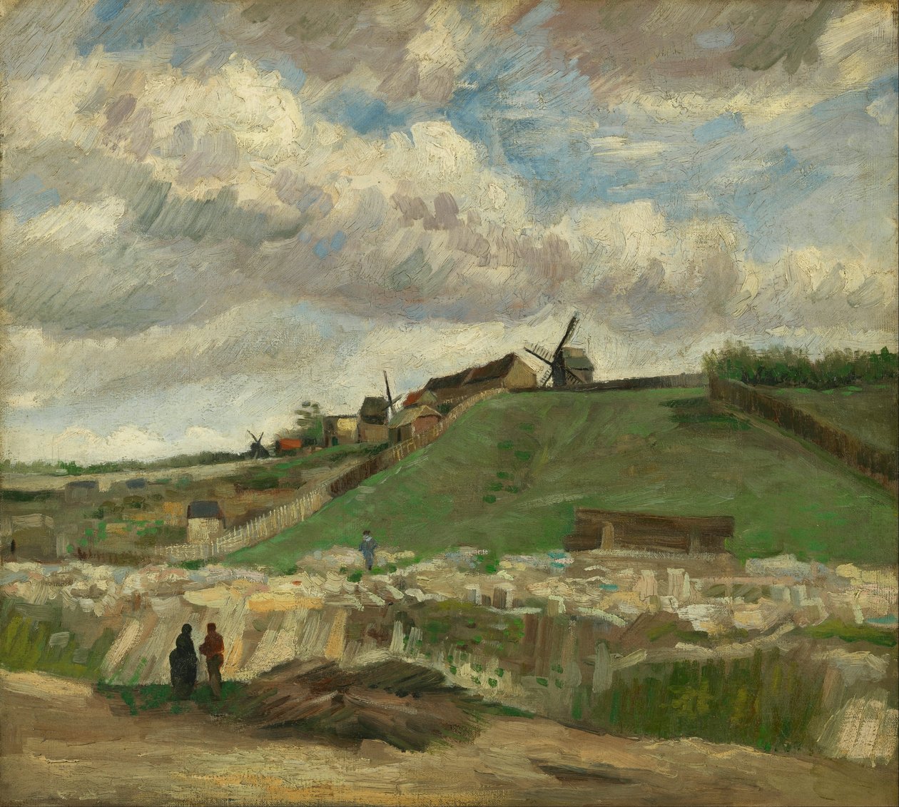 Wzgórze Montmartre z kamieniołomem autorstwa Vincent van Gogh