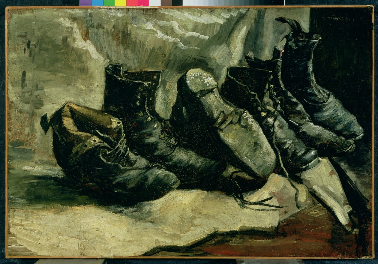 Trzy pary butów autorstwa Vincent van Gogh