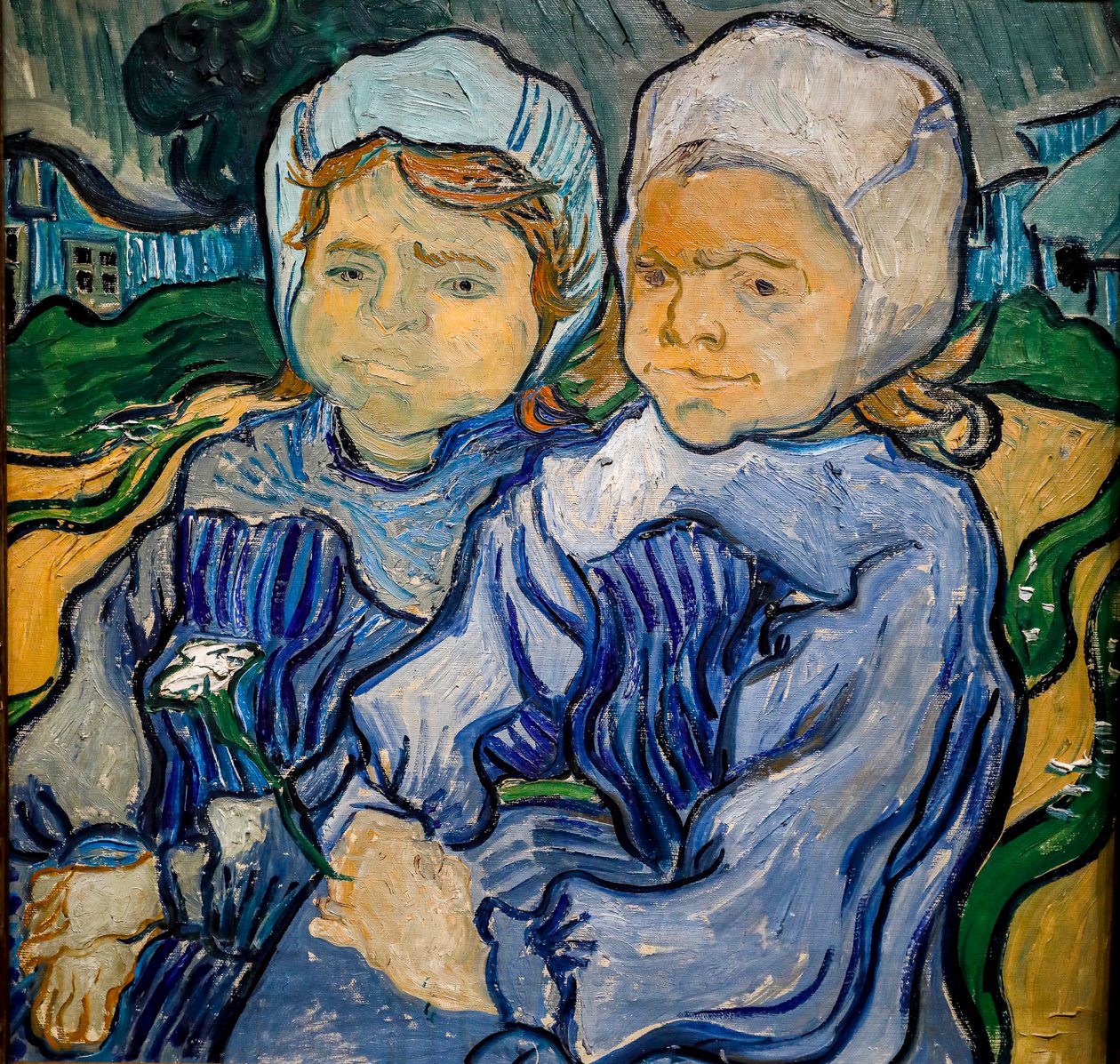 Dwie małe dziewczynki, dwie małe dziewczynki autorstwa Vincent van Gogh