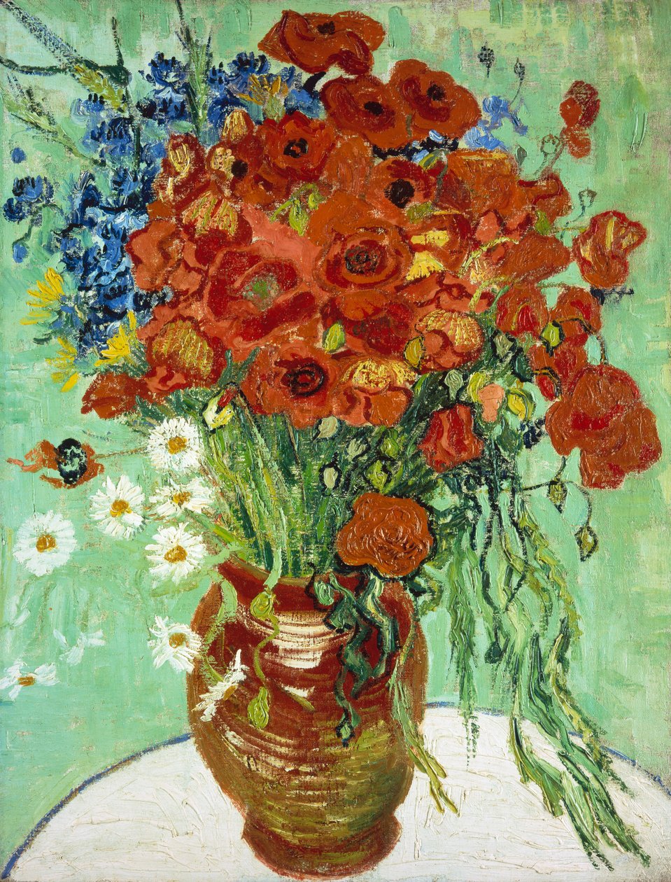 Wazon z Chabrami i Makami autorstwa Vincent van Gogh