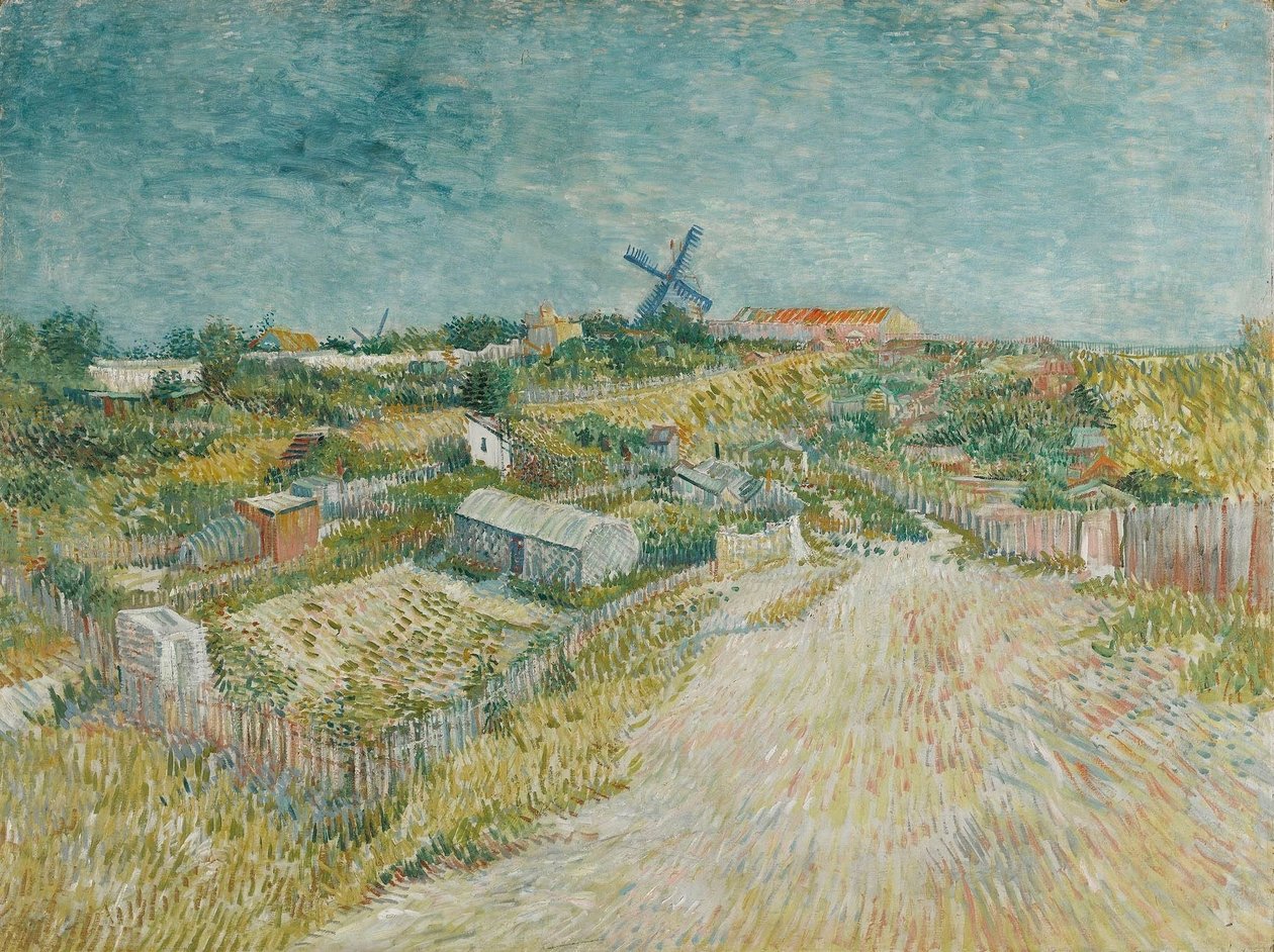 Ogrody warzywne na Montmartre autorstwa Vincent van Gogh