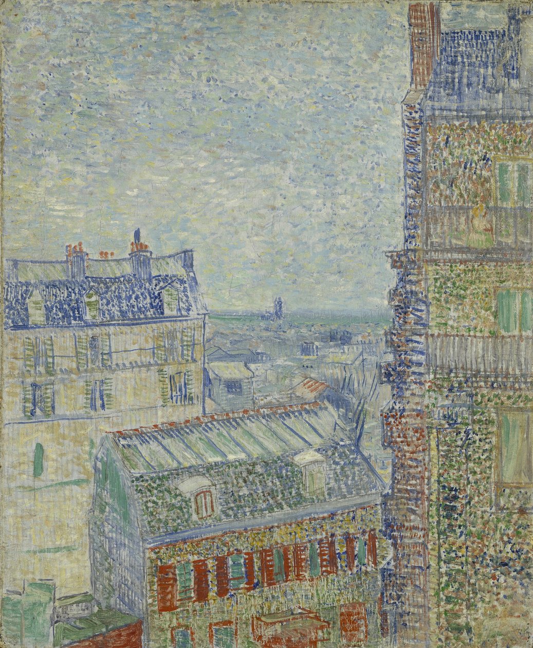 Widok z mieszkania Theo autorstwa Vincent van Gogh