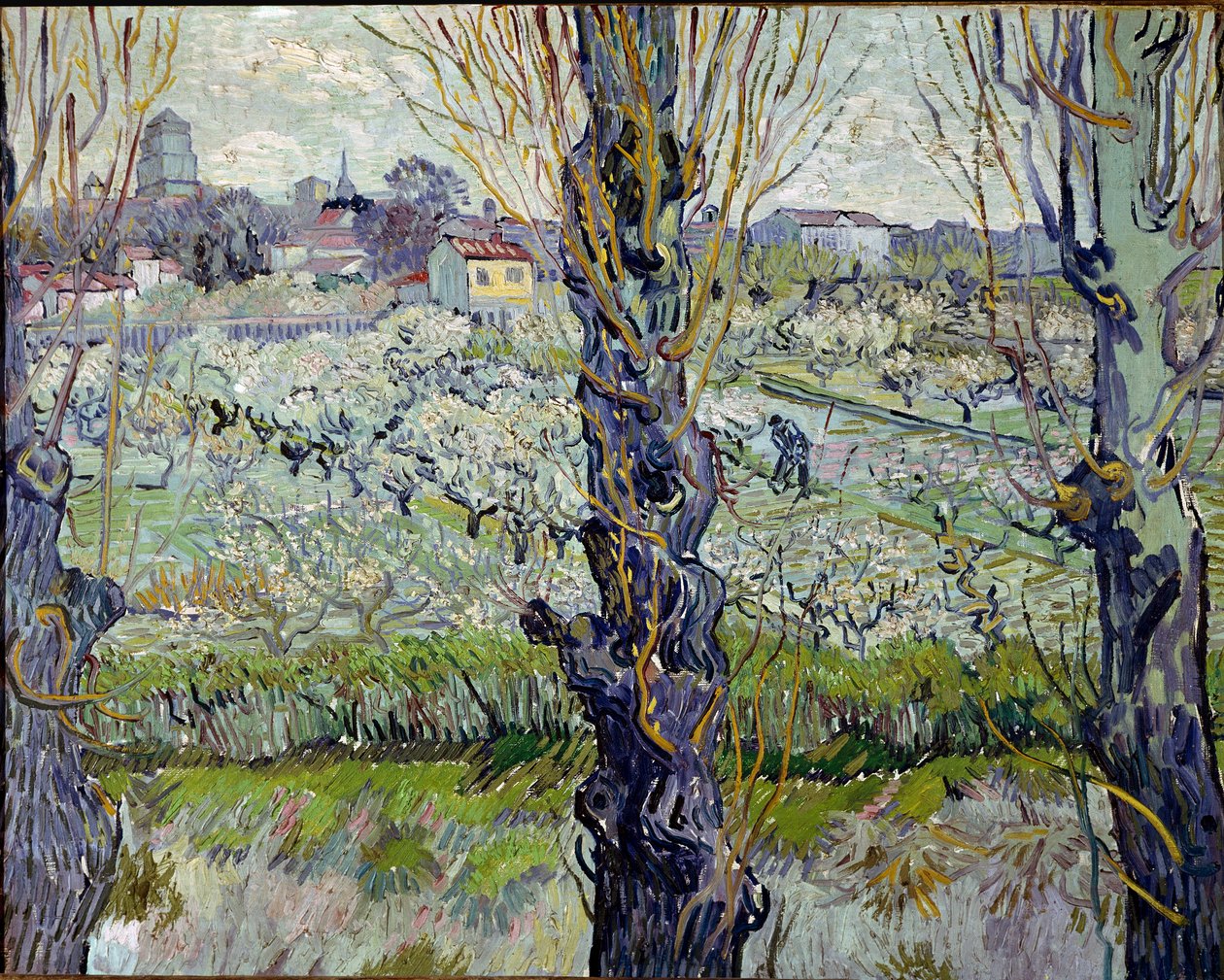 Widok na Arles. Obraz Vincenta Van Gogha (1853-1890) autorstwa Vincent van Gogh