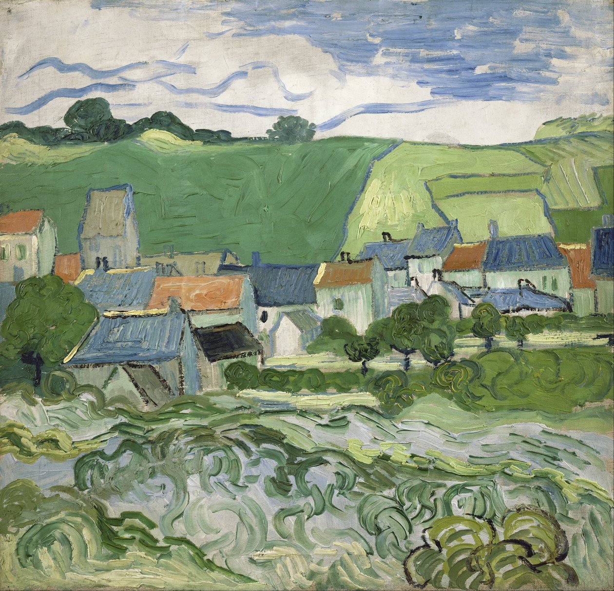 Widok na Auvers autorstwa Vincent van Gogh