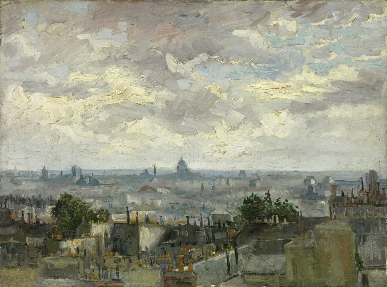 Widok Paryża autorstwa Vincent van Gogh